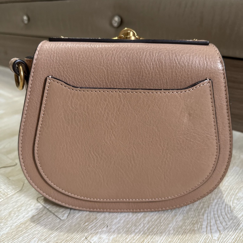 chloe 粉色手提斜背兩用包-6