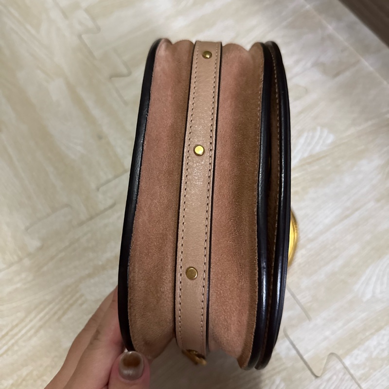 chloe 粉色手提斜背兩用包-7