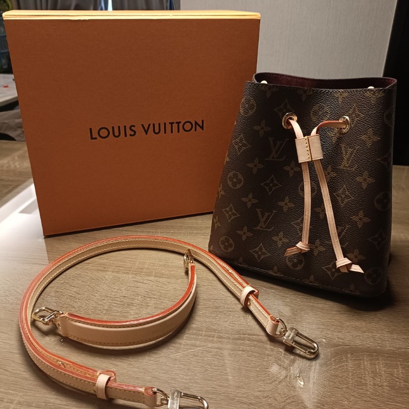 LV  Neonoe BB老花水桶包 （M46581)晶片款-0