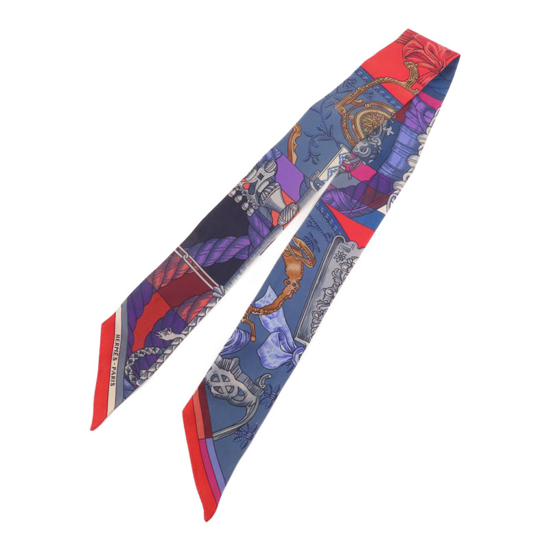 HERMES 絲質Twilly絲巾-0