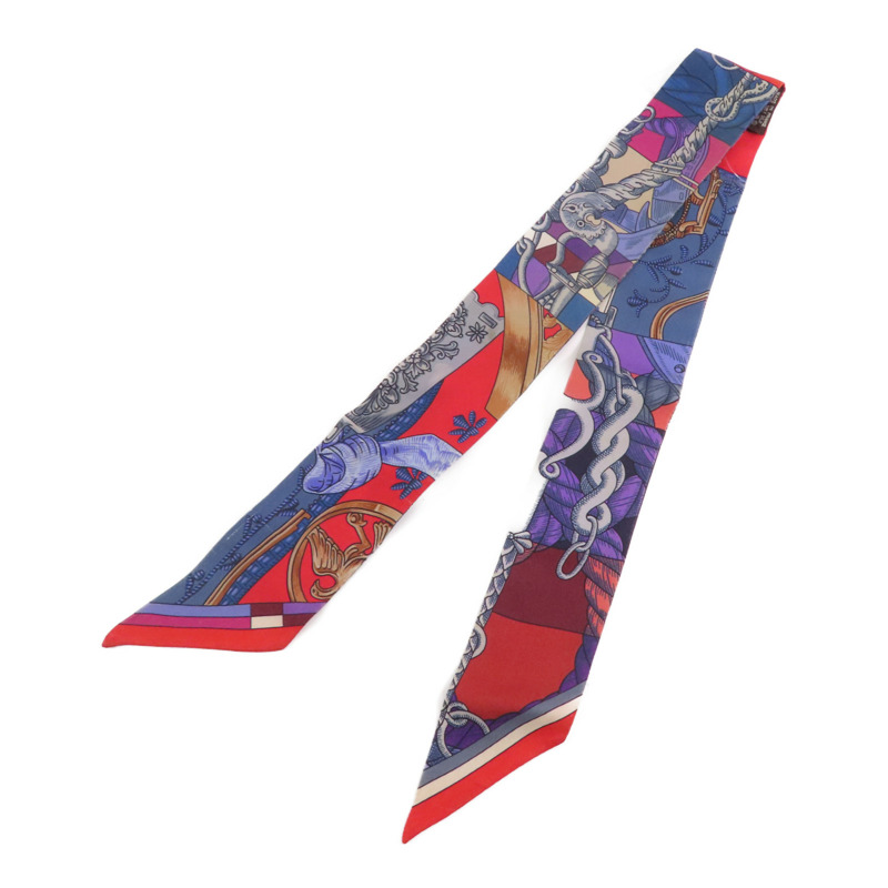 HERMES 絲質Twilly絲巾-1