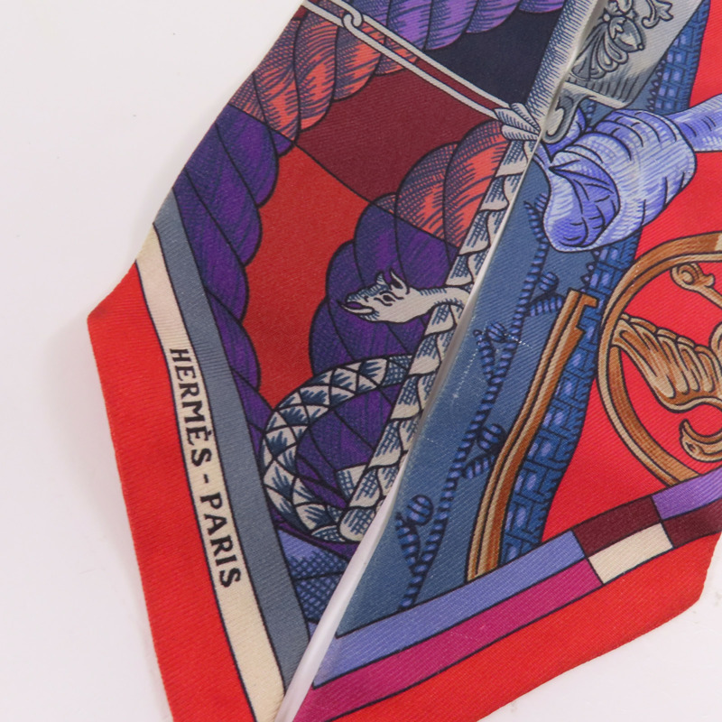 HERMES 絲質Twilly絲巾-3