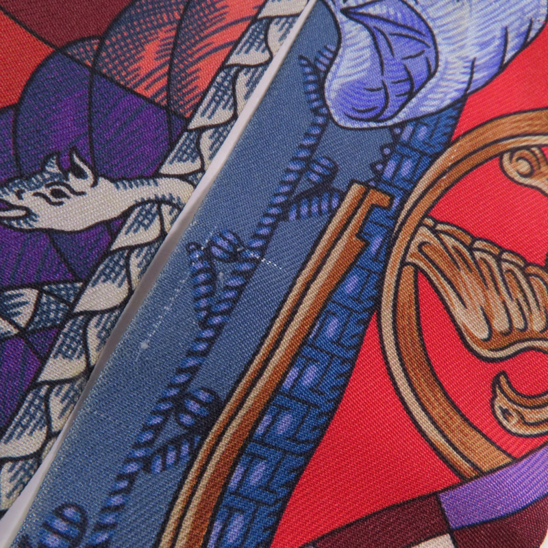 HERMES 絲質Twilly絲巾-4