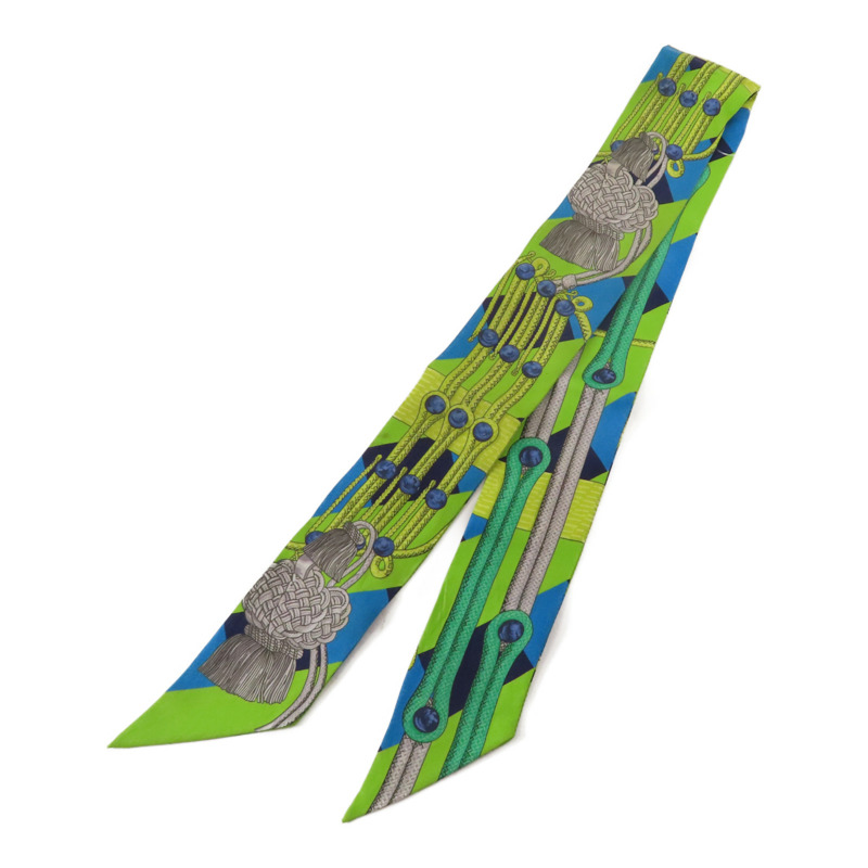 HERMES 絲質Twilly絲巾-1