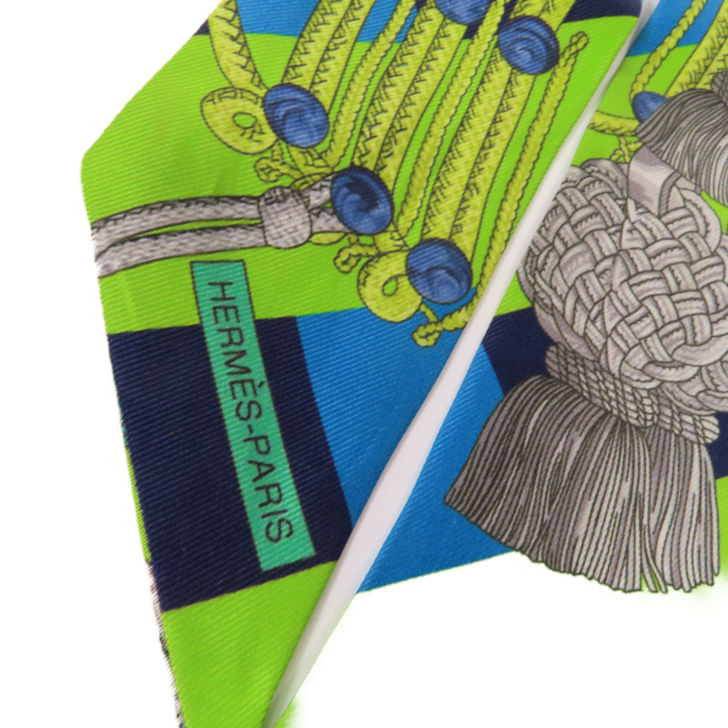 HERMES 絲質Twilly絲巾-3