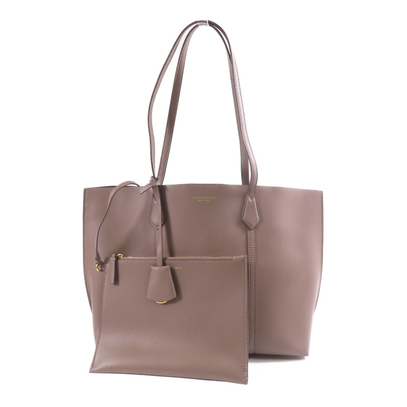 Tory Burch 牛皮皮革Perry Medium金扣手挽袋-0