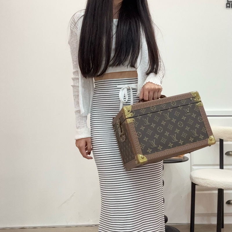 Louis Vuitton 古董老花硬殼手提化妝箱-2