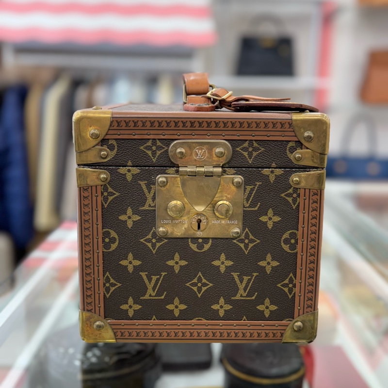 Louis Vuitton 古董老花硬殼手提化妝箱-3