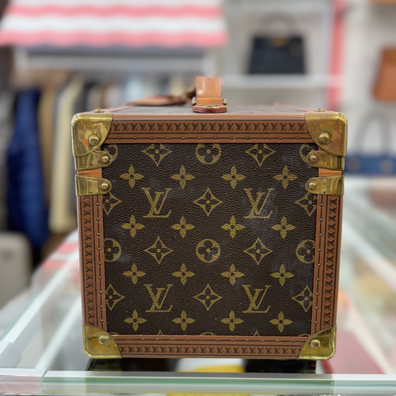 Louis Vuitton 古董老花硬殼手提化妝箱-4