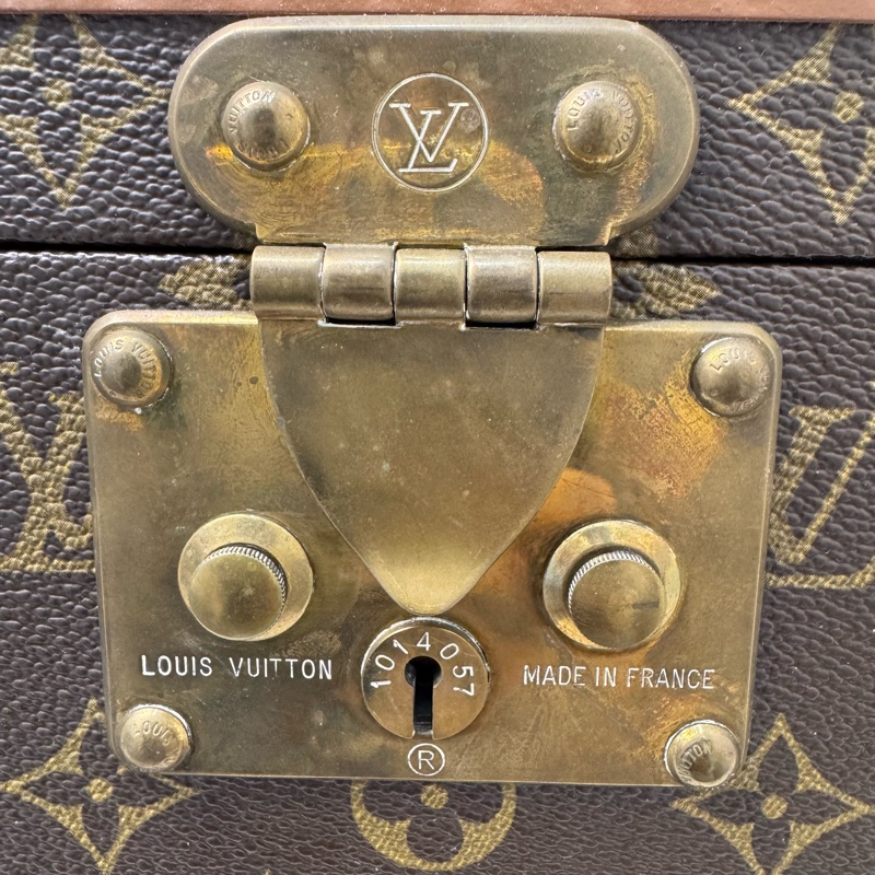 Louis Vuitton 古董老花硬殼手提化妝箱-14