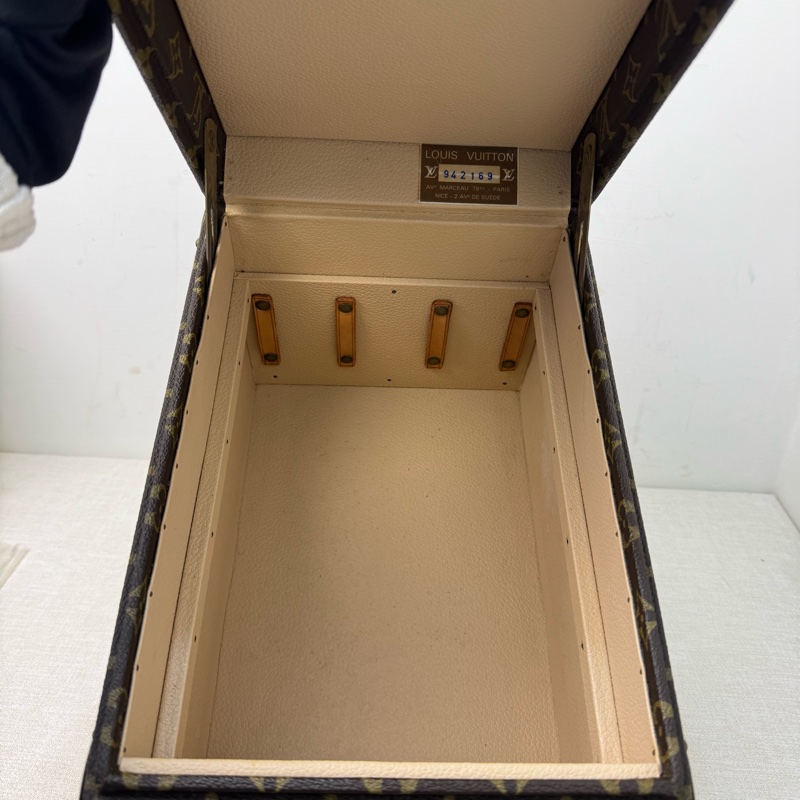 Louis Vuitton 古董老花硬殼手提化妝箱-17