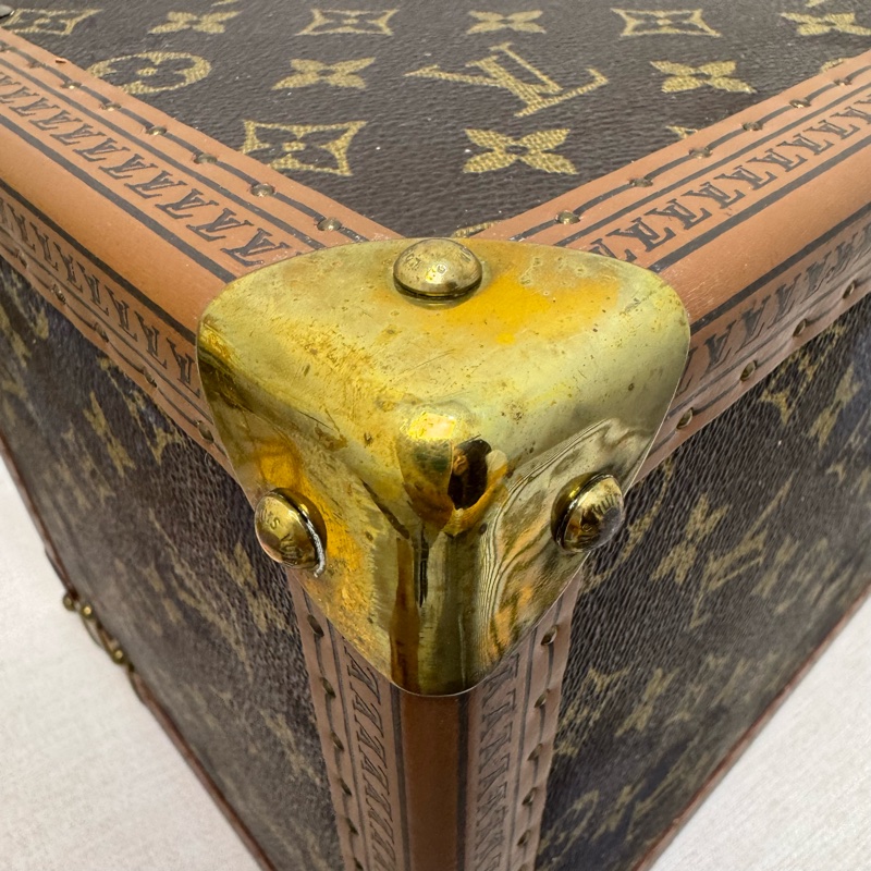 Louis Vuitton 古董老花硬殼手提化妝箱-21