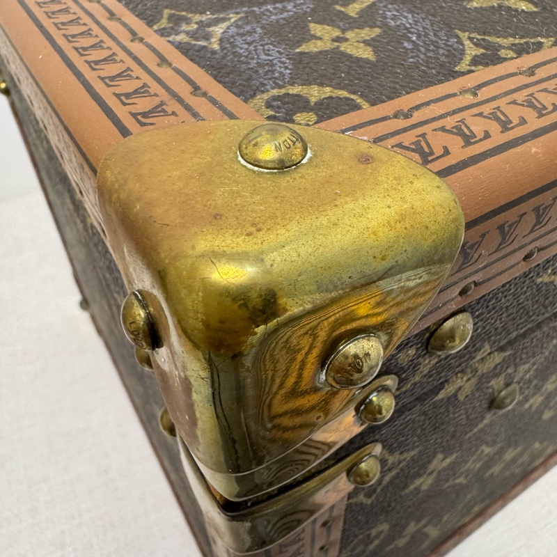 Louis Vuitton 古董老花硬殼手提化妝箱-29