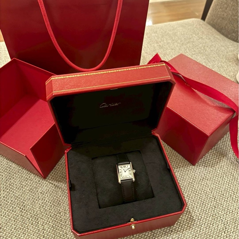 Cartier 卡地亞 TANK MUST 坦克系列 WSTA0042 精鋼 石英腕表 手錶 女錶 石英錶-0