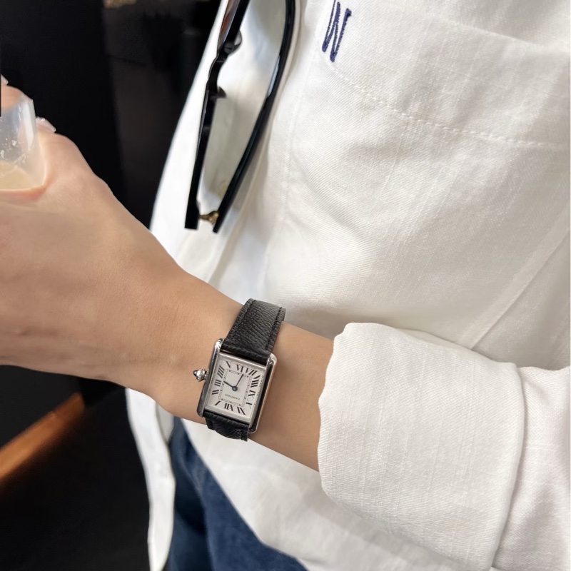 Cartier 卡地亞 TANK MUST 坦克系列 WSTA0042 精鋼 石英腕表 手錶 女錶 石英錶-5