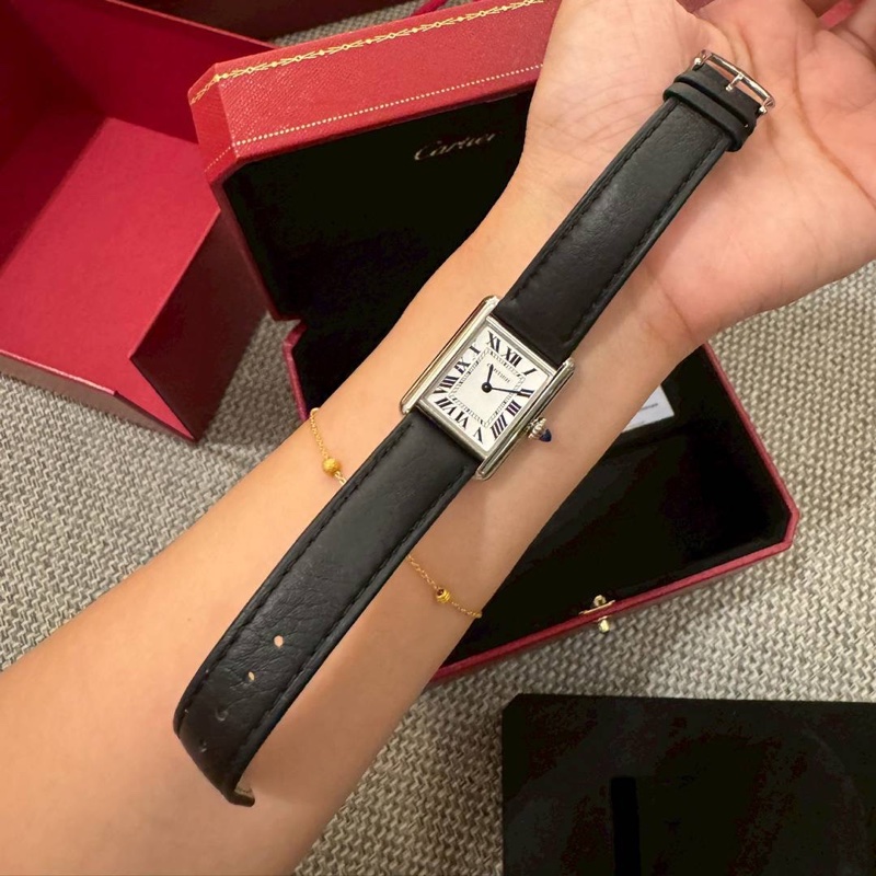 Cartier 卡地亞 TANK MUST 坦克系列 WSTA0042 精鋼 石英腕表 手錶 女錶 石英錶-11