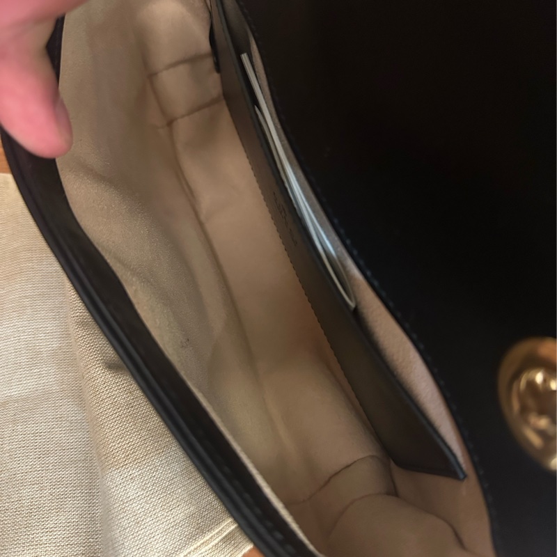 GUCCI 黑MARMONT掀蓋鏈包22-10