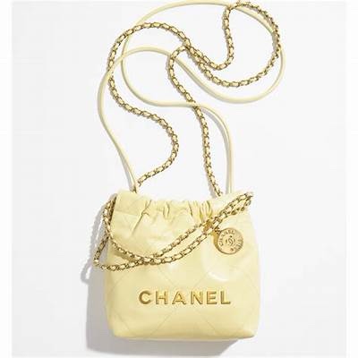CHANEL 23S MINI 22 Bag /淡黃色/ 晶片款(附內膽包)-0