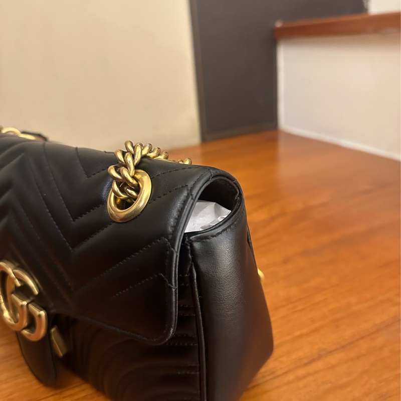 GUCCi 黑金雙G MARMONT26 超級夯💕-1