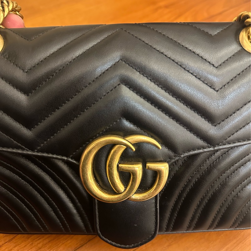 GUCCi 黑金雙G MARMONT26 超級夯💕-6