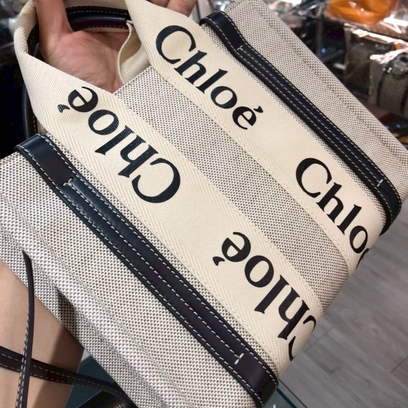 CHLOE WOODY 斜背包/側背包/手提包/托特包/帆布包 small 9成新-10