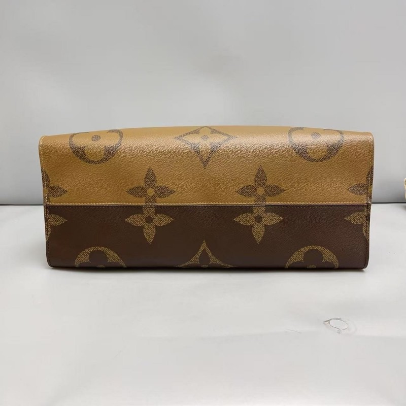 LV路易威登Onthego GM大號老花tote 托特包晶片款-4