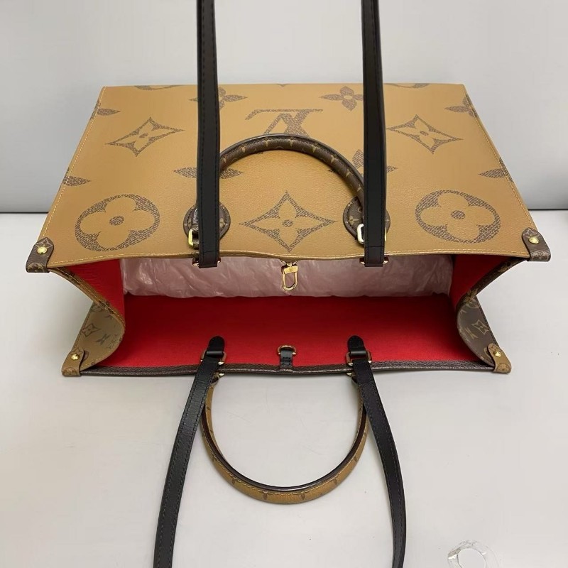 LV路易威登Onthego GM大號老花tote 托特包晶片款-7