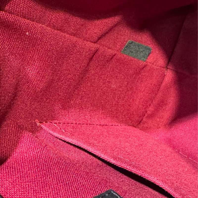 LV花紋拼黑皮革後背包-46