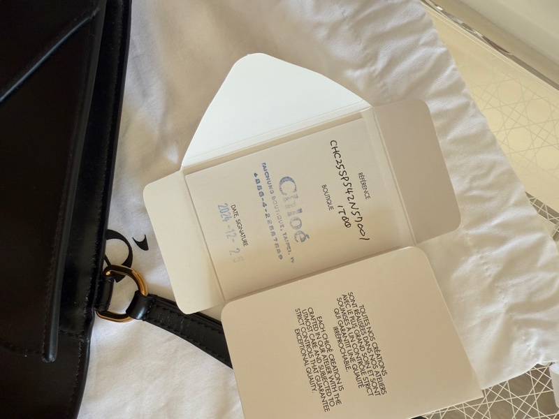 全新未使用 Chloe 金幣釦牛皮收納包 信封包-4