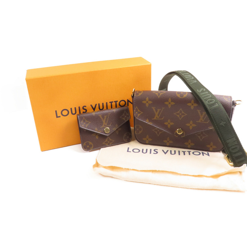 LOUIS VUITTON Monogram Felicie Strap & Go金扣肩背袋-12
