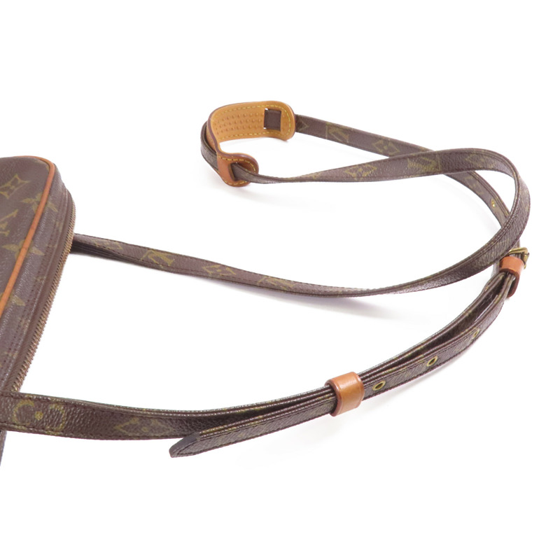 LOUIS VUITTON Monogram Marly Bandouliere金扣肩背袋棕色-4