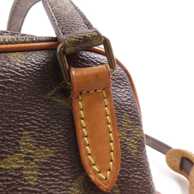 LOUIS VUITTON Monogram Marly Bandouliere金扣肩背袋棕色-9