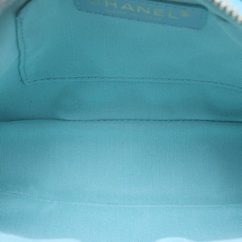 CHANEL(香奈兒) 薄荷綠 29開 金扣 季節款 雙層相機包 斜挎包-8