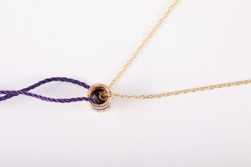 Boucheron(寶詩龍)18K黃金 18K玫瑰金 鑽石 Quatre Brown 吊墜項鏈-2
