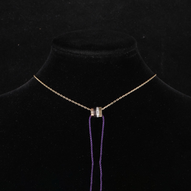 Boucheron(寶詩龍)18K黃金 18K玫瑰金 鑽石 Quatre Brown吊墜項鏈-0