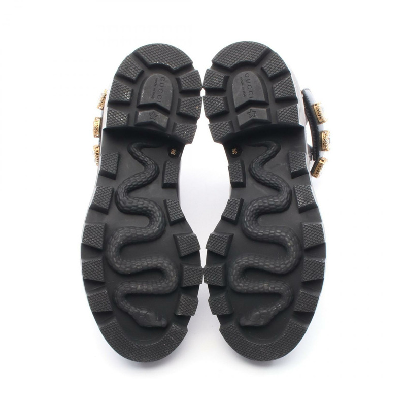 GUCCI GG Marmont 女款皮靴 550036 黑色 36碼-3
