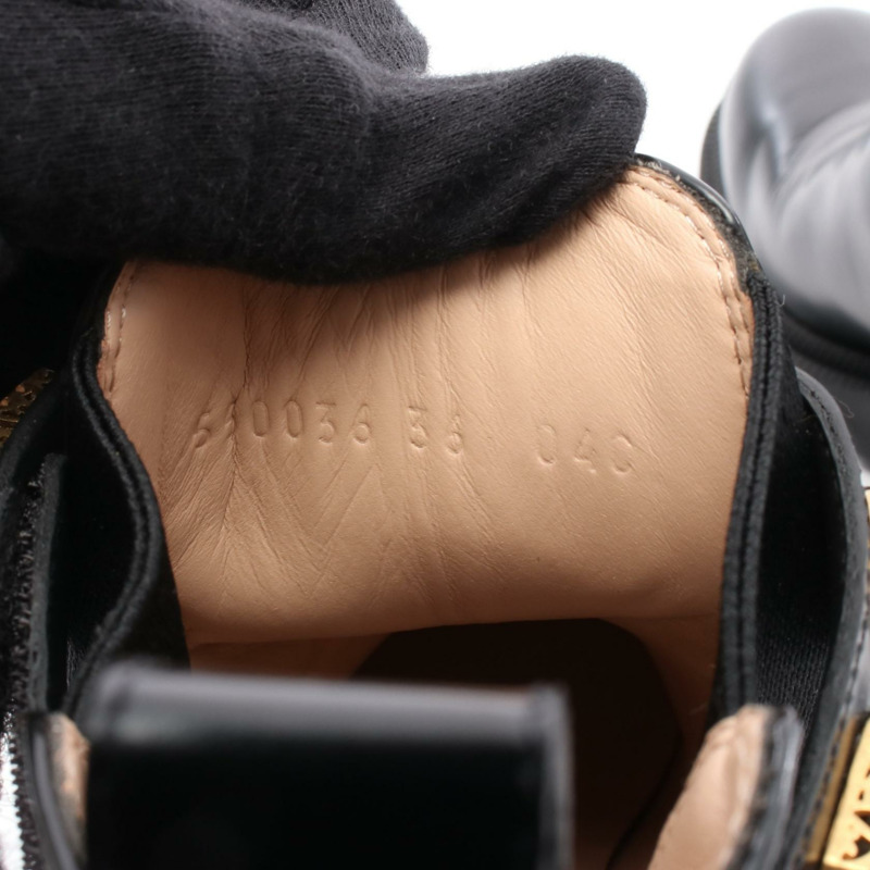 GUCCI GG Marmont 靴子 550036 皮革黑色 36 碼 二手女款-6