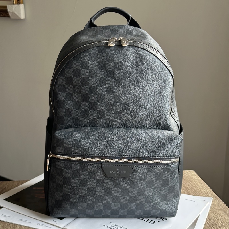 ˗ˏˋ 閉眼選不出錯 º· 𓈒꙳ ˖ Louis Vuitton N40514 全新商品 Discovery PM 黑棋盤格後背包 雙肩包 電腦包-1