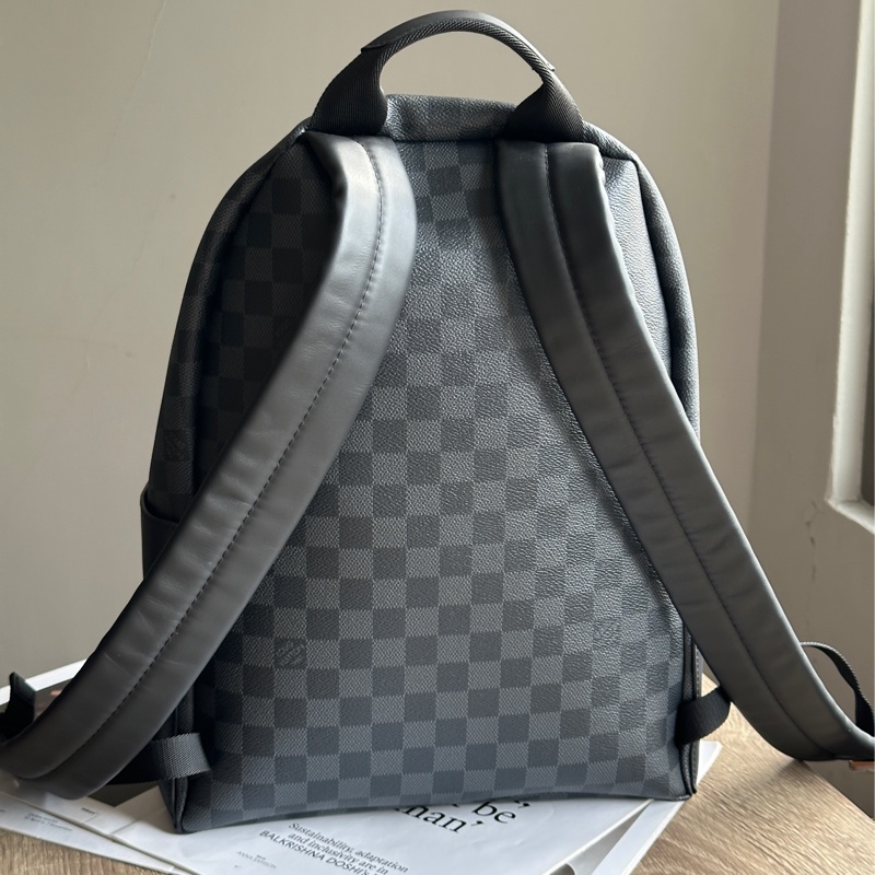 ˗ˏˋ 閉眼選不出錯 º· 𓈒꙳ ˖ Louis Vuitton N40514 全新商品 Discovery PM 黑棋盤格後背包 雙肩包 電腦包-3