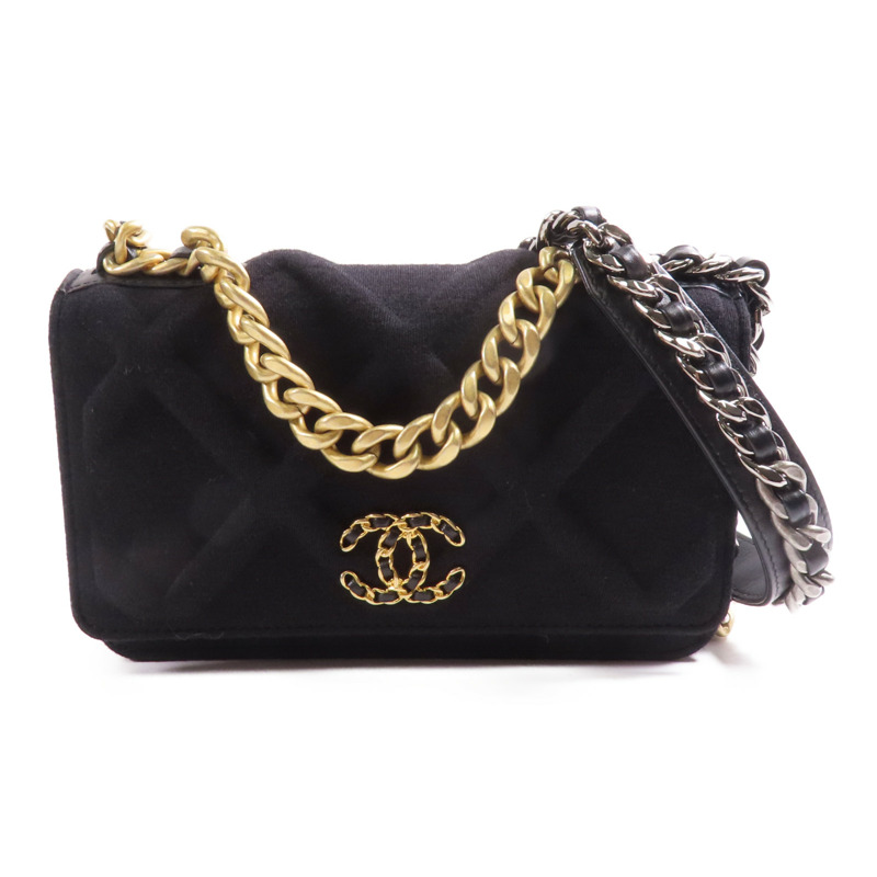 CHANEL 帆布19WOC Wallet On Chain鏈帶肩背袋-0