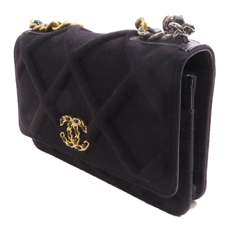 CHANEL 帆布19WOC Wallet On Chain鏈帶肩背袋-2