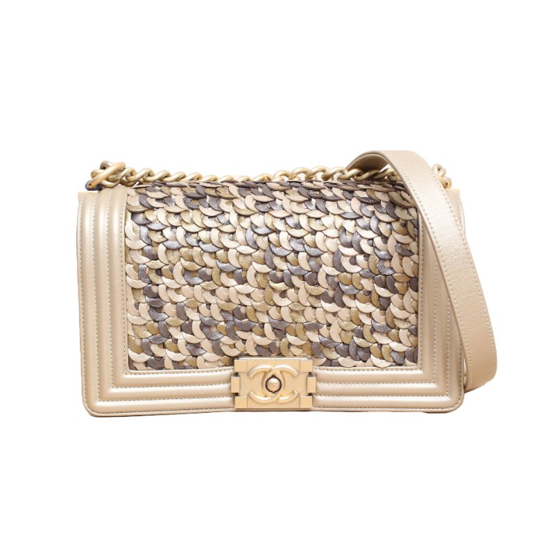 CHANEL(香奈兒) Leboy 中號 25cm 金色 25開 金扣-0