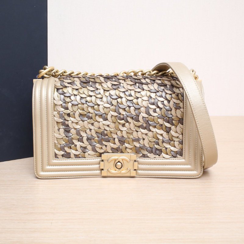 CHANEL(香奈兒) Leboy 中號 25cm 金色 25開 金扣-1