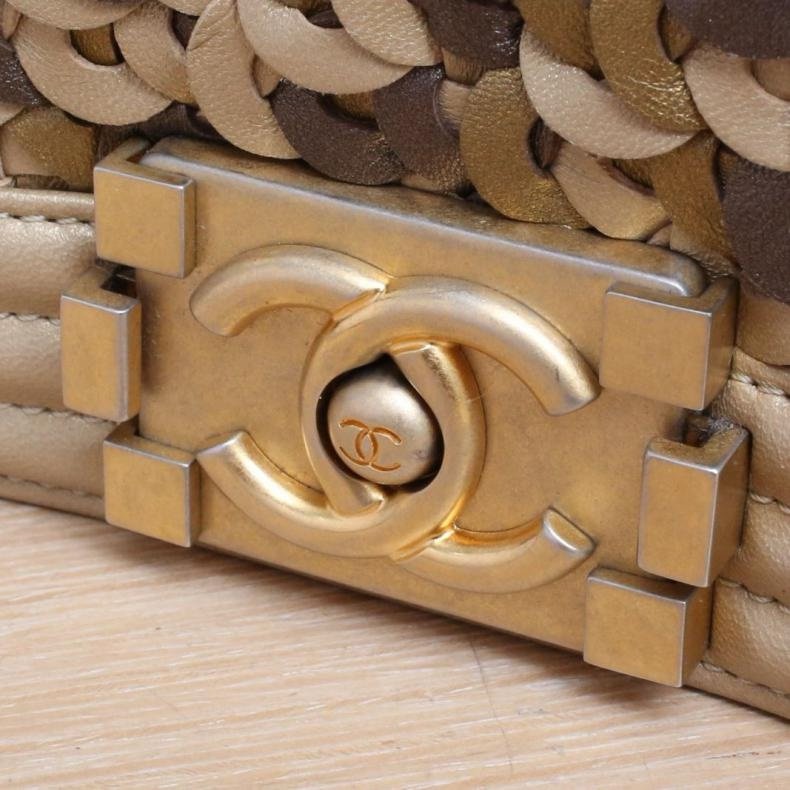 CHANEL(香奈兒) Leboy 中號 25cm 金色 25開 金扣-7