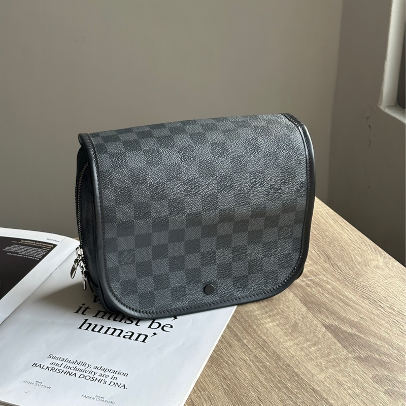 ˗ˏˋ 老錢精緻生活方式 º· 𓈒꙳ ˖ Louis Vuitton N41419 Trousse 棋盤格 盥洗包 洗漱包-0