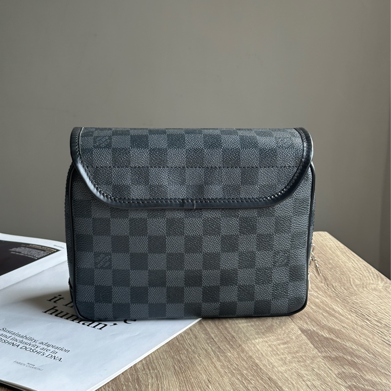 ˗ˏˋ 老錢精緻生活方式 º· 𓈒꙳ ˖ Louis Vuitton N41419 Trousse 棋盤格 盥洗包 洗漱包-3