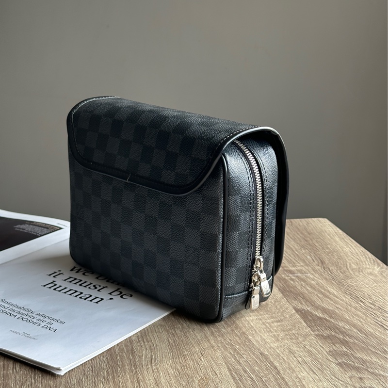 ˗ˏˋ 老錢精緻生活方式 º· 𓈒꙳ ˖ Louis Vuitton N41419 Trousse 棋盤格 盥洗包 洗漱包-4