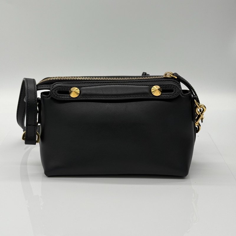 (絕版稀有品♥️包況超好) FENDI 黑色 牛皮 小怪獸系列 黃眼睛 老佛爺 手提包 斜背包 單肩包-3