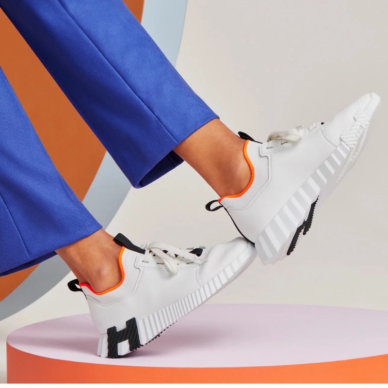 莉亞精品♡Hermes 牛皮網眼運動鞋 尺碼45-1