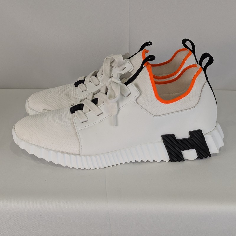 莉亞精品♡Hermes 牛皮網眼運動鞋 尺碼45-5